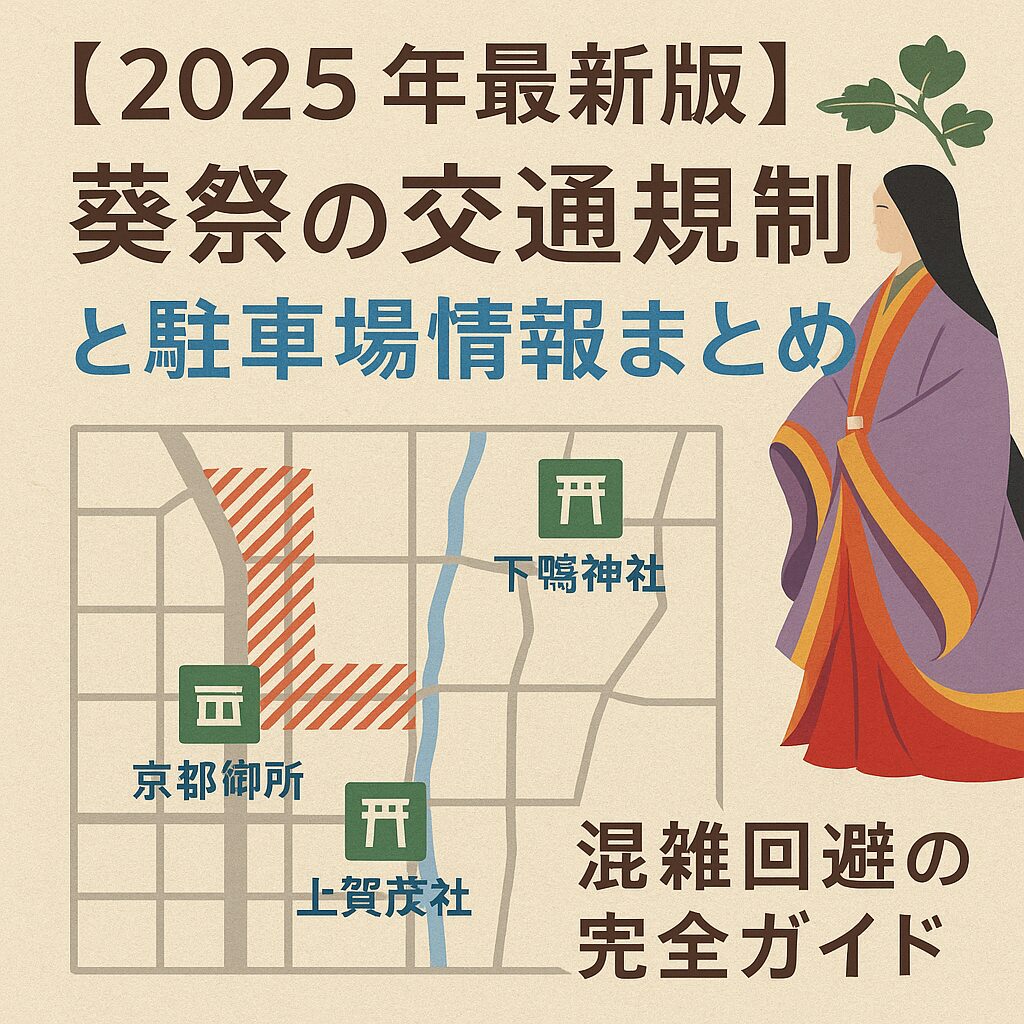 【2025年最新版】葵祭の交通規制と駐車場情報まとめ｜混雑回避の完全ガイド